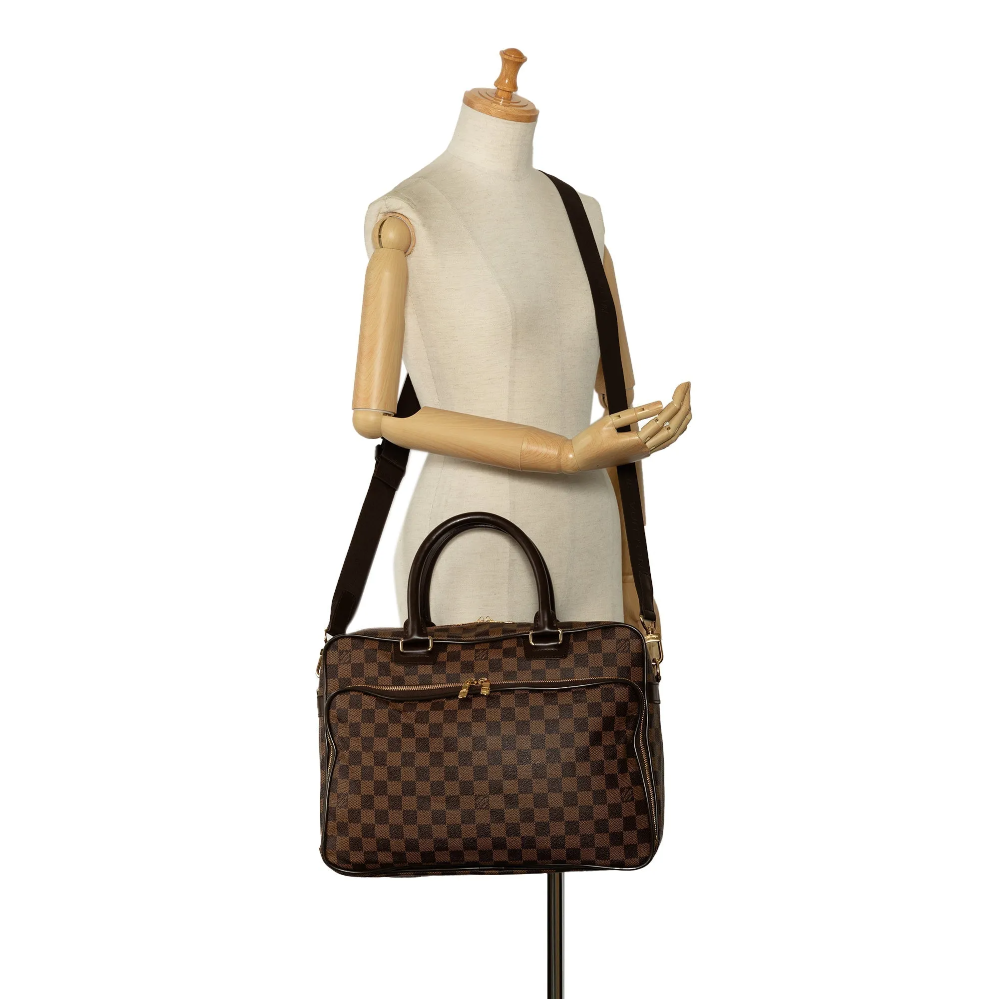 Brown Louis Vuitton Damier Ebene Icare Business Bag