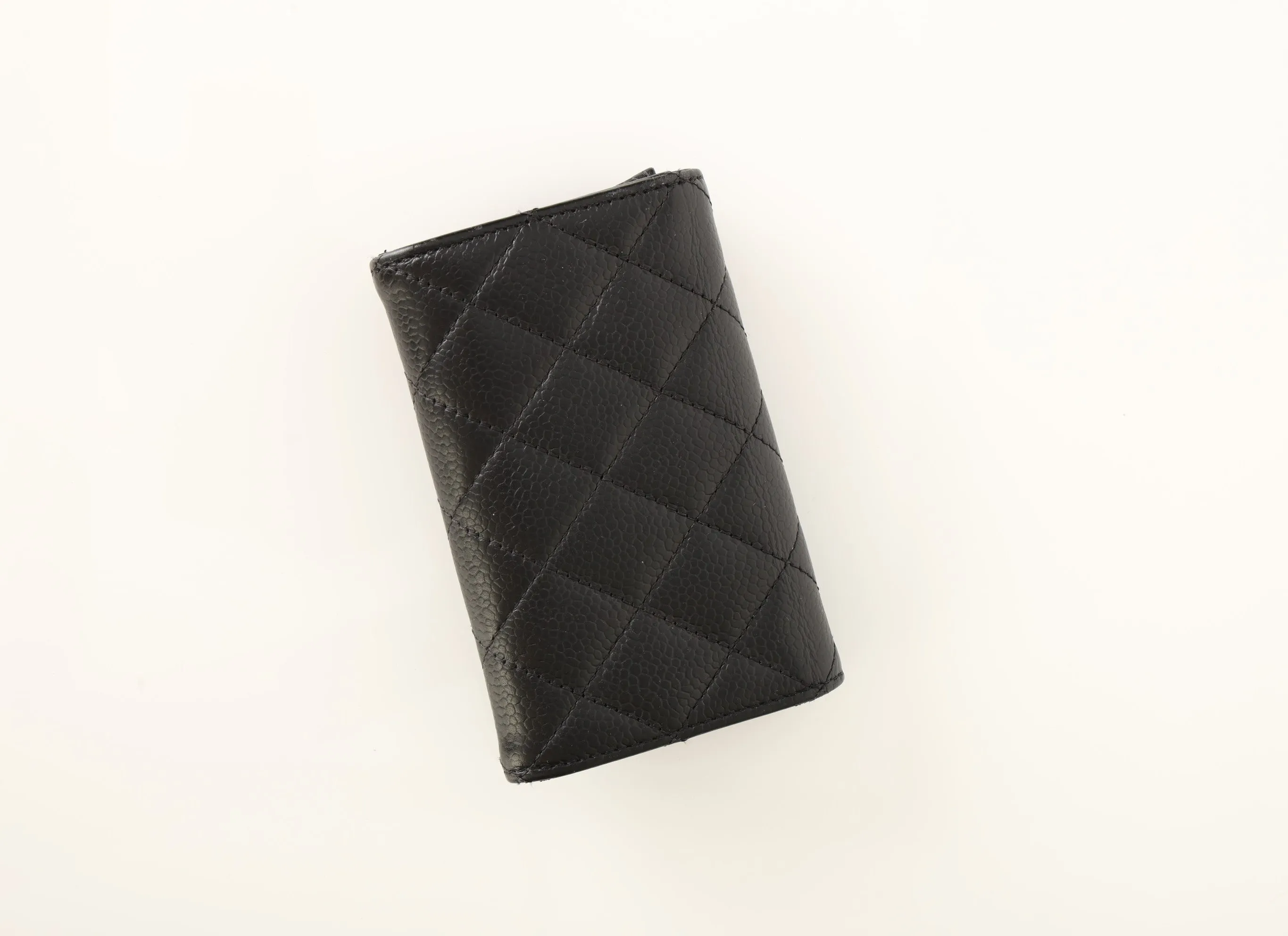 Chanel 2015 Caviar Cardholder w/ Chain