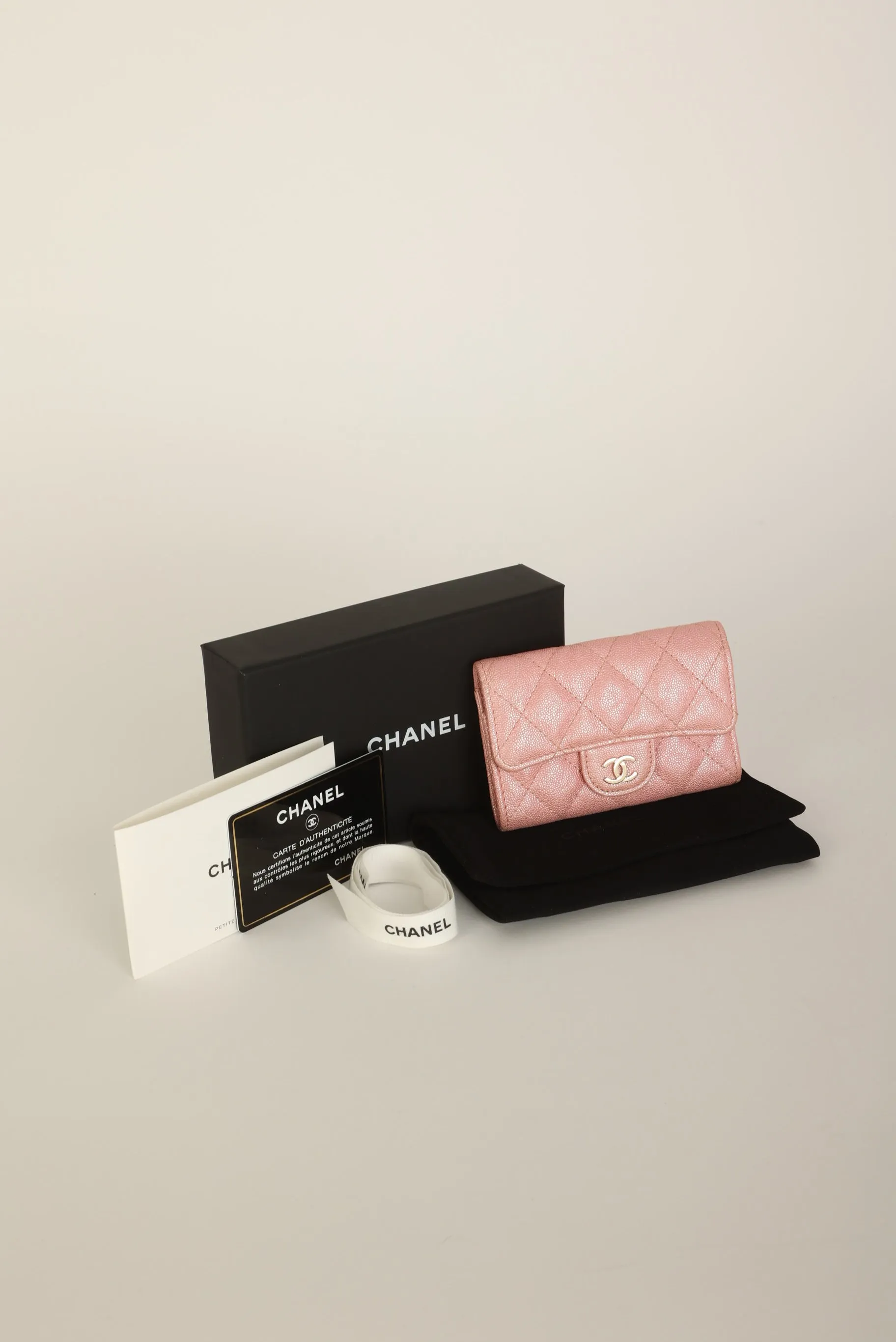 Chanel 2019 Caviar Card Holder on Chain