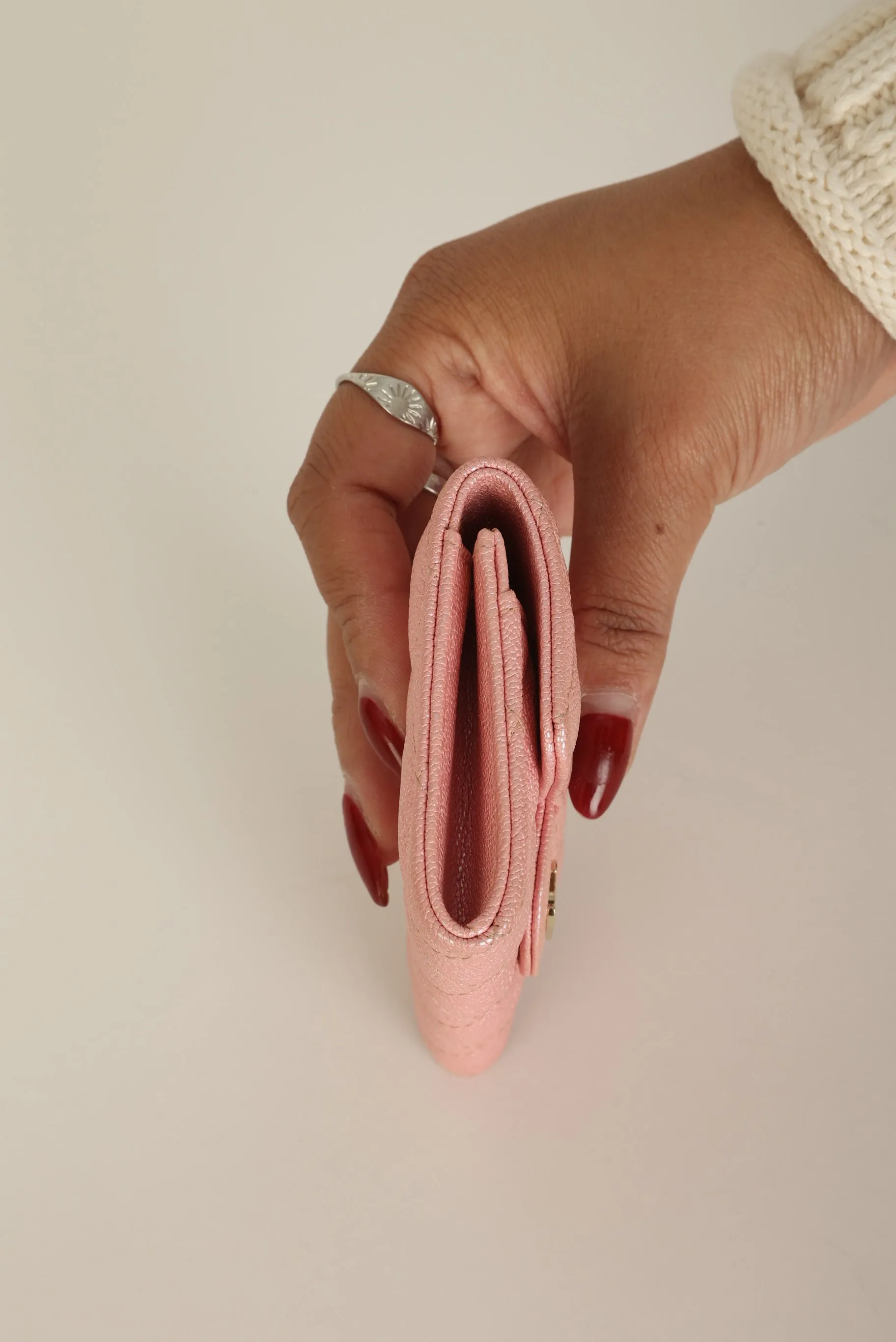 Chanel 2019 Caviar Card Holder on Chain