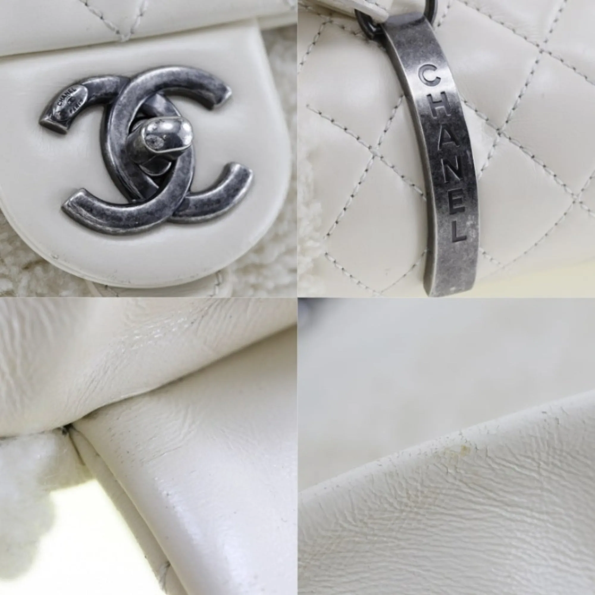 CHANEL Backpack/Daypack Mouton x Lambskin 2015 2way Turnlock Women's