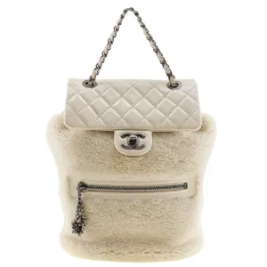 CHANEL Backpack/Daypack Mouton x Lambskin 2015 2way Turnlock Women's