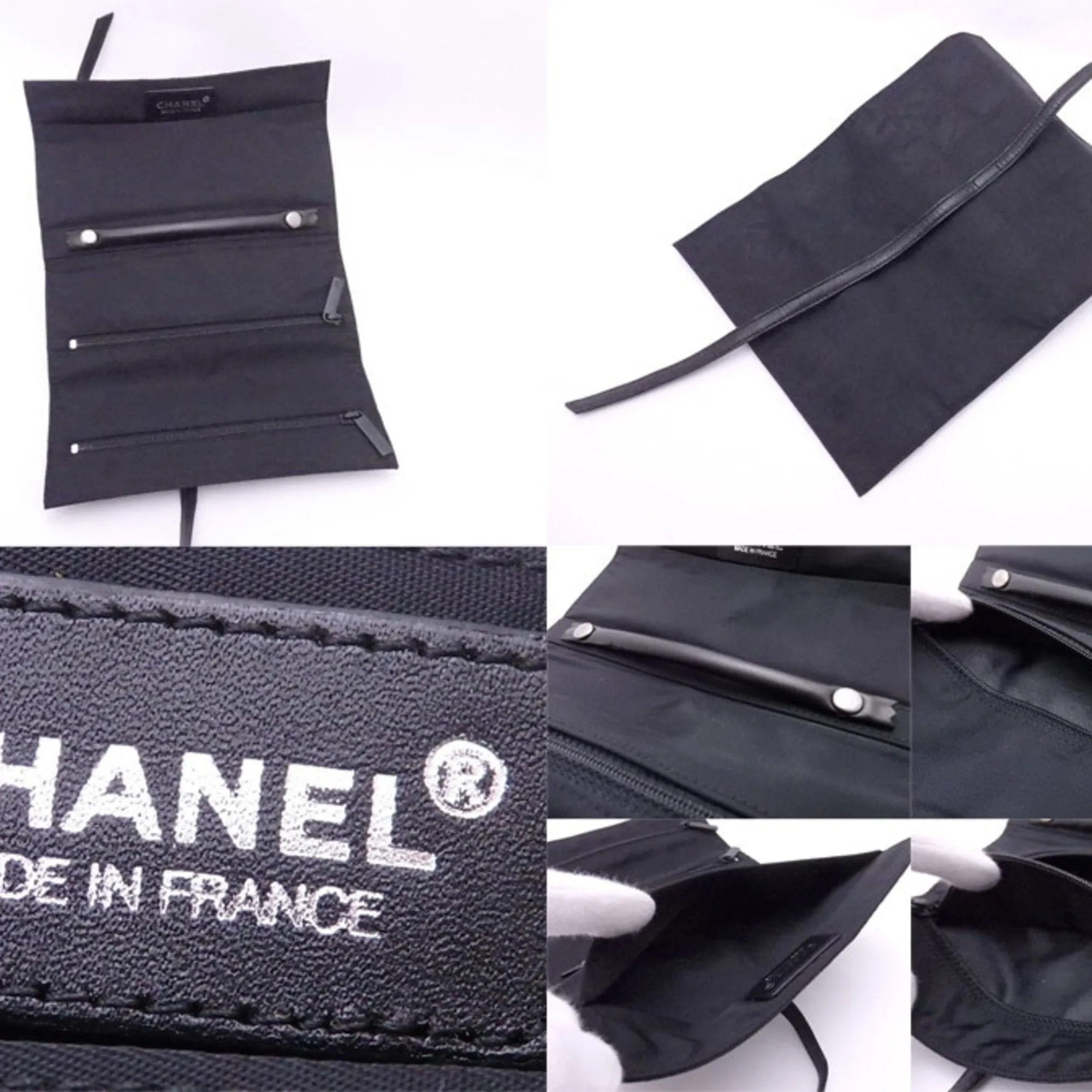Chanel Black Synthetic Travel line wallet accessories