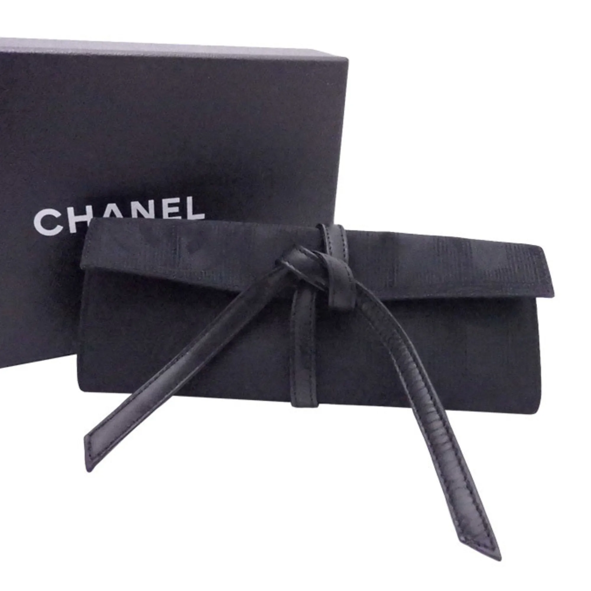 Chanel Black Synthetic Travel line wallet accessories