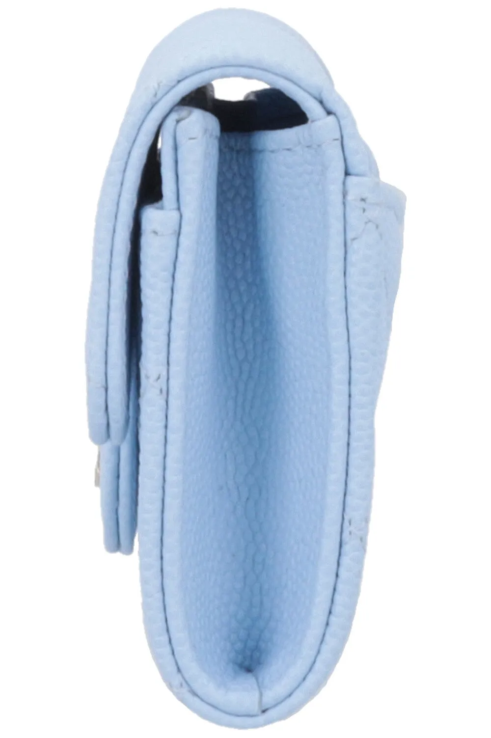 CHANEL Classic CC Wallet Blue Caviar