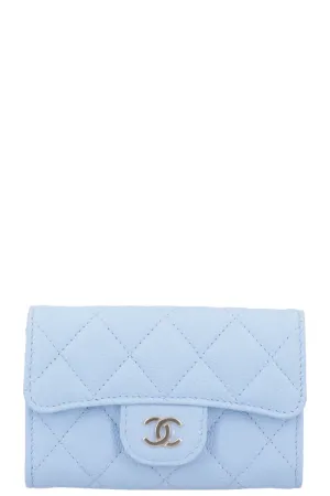 CHANEL Classic CC Wallet Blue Caviar