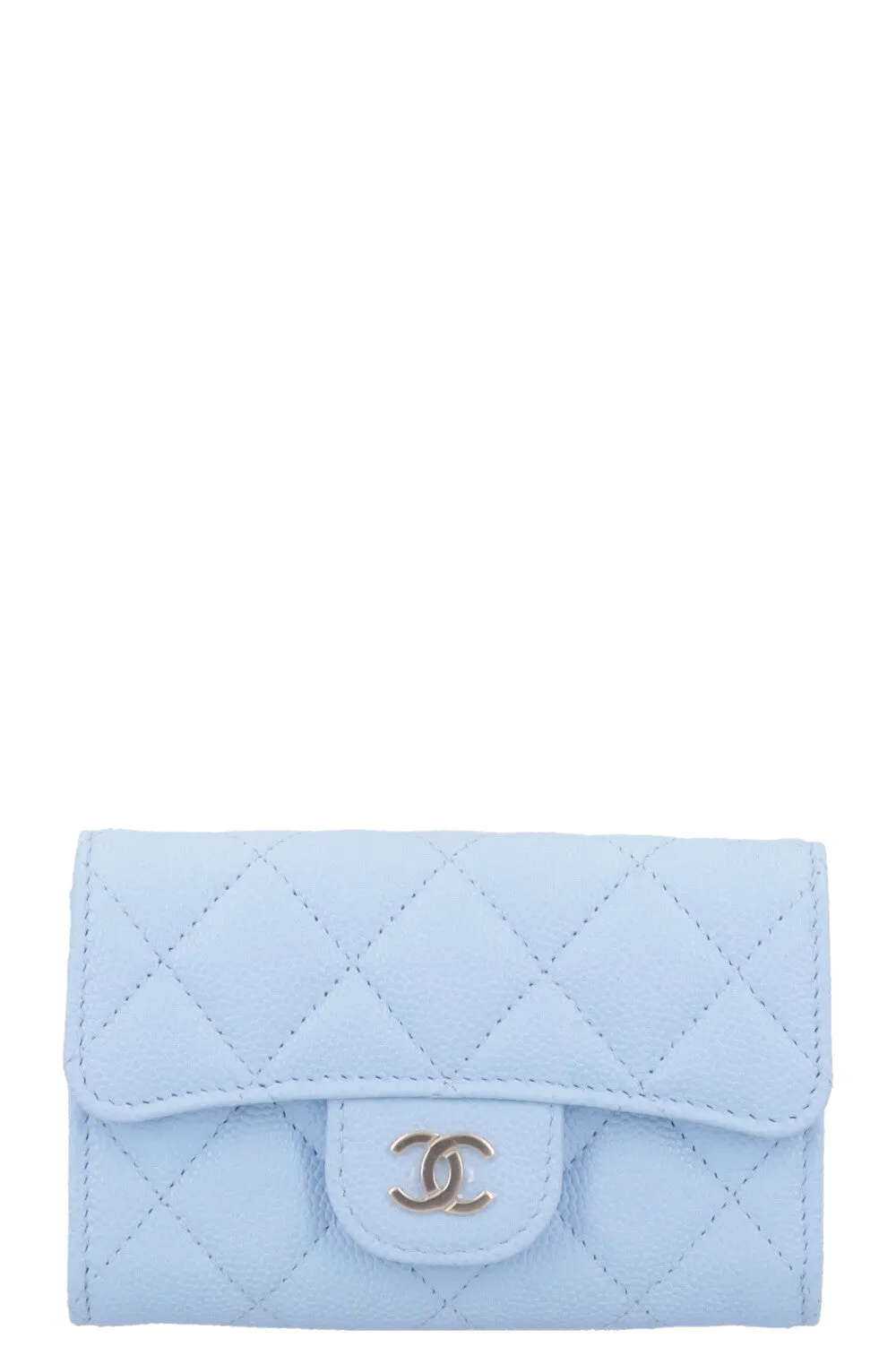 CHANEL Classic CC Wallet Blue Caviar