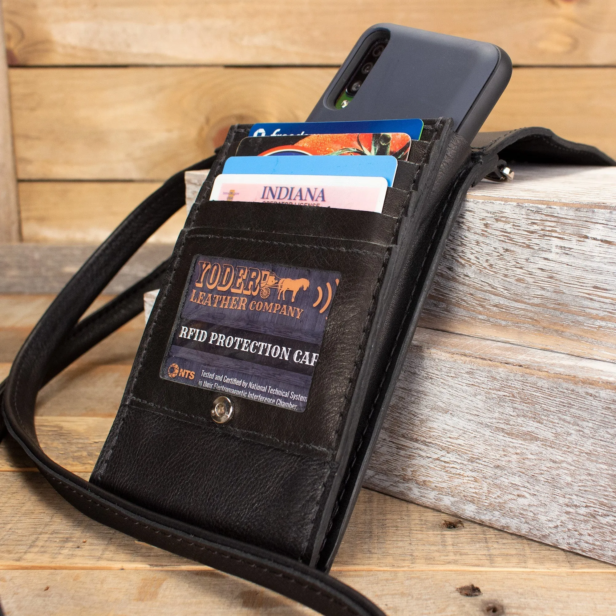 Elephant Black Phone Purse