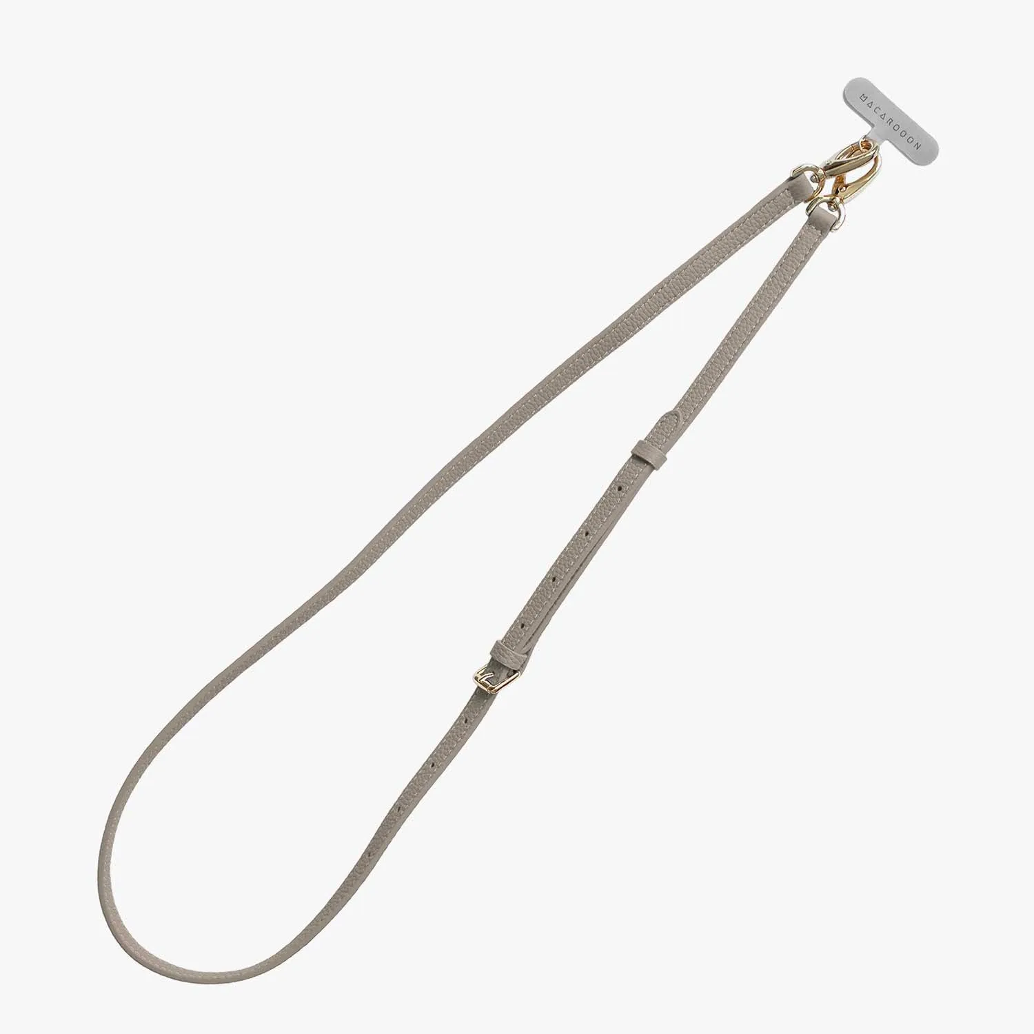 iPhone 16 Plus Clear Case with Crossbody Leather Strap