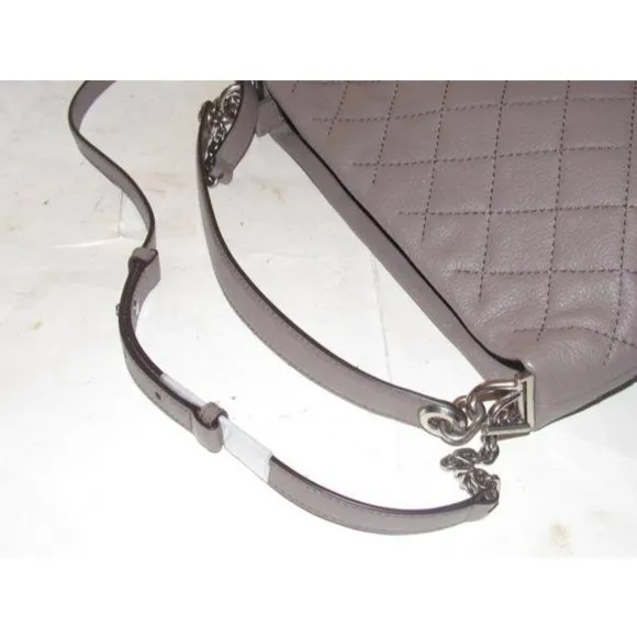 Michael Kors Grey Quilted XL Hobo Bucket Bag