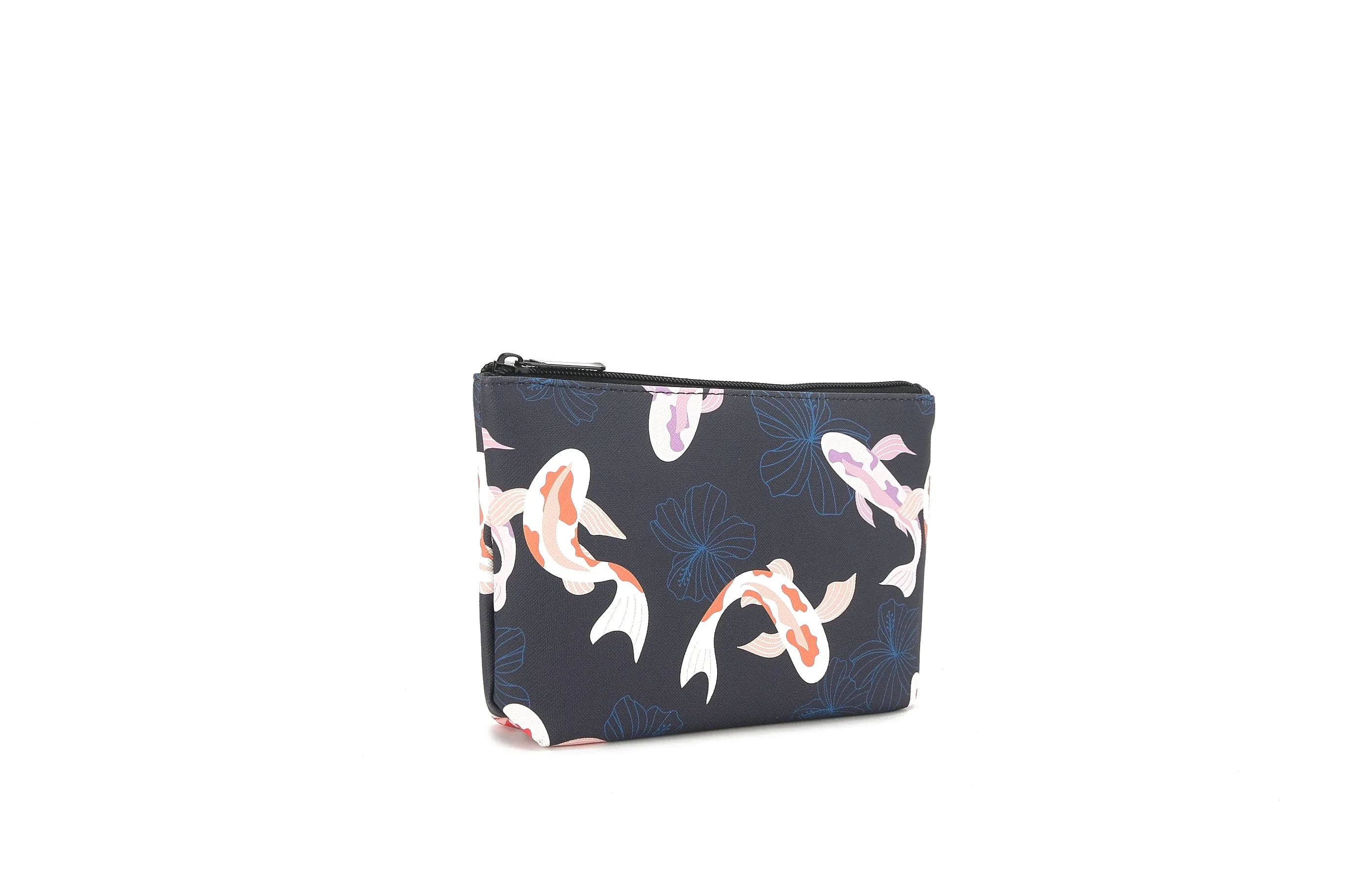Pouch Gusset Small Koi Navy