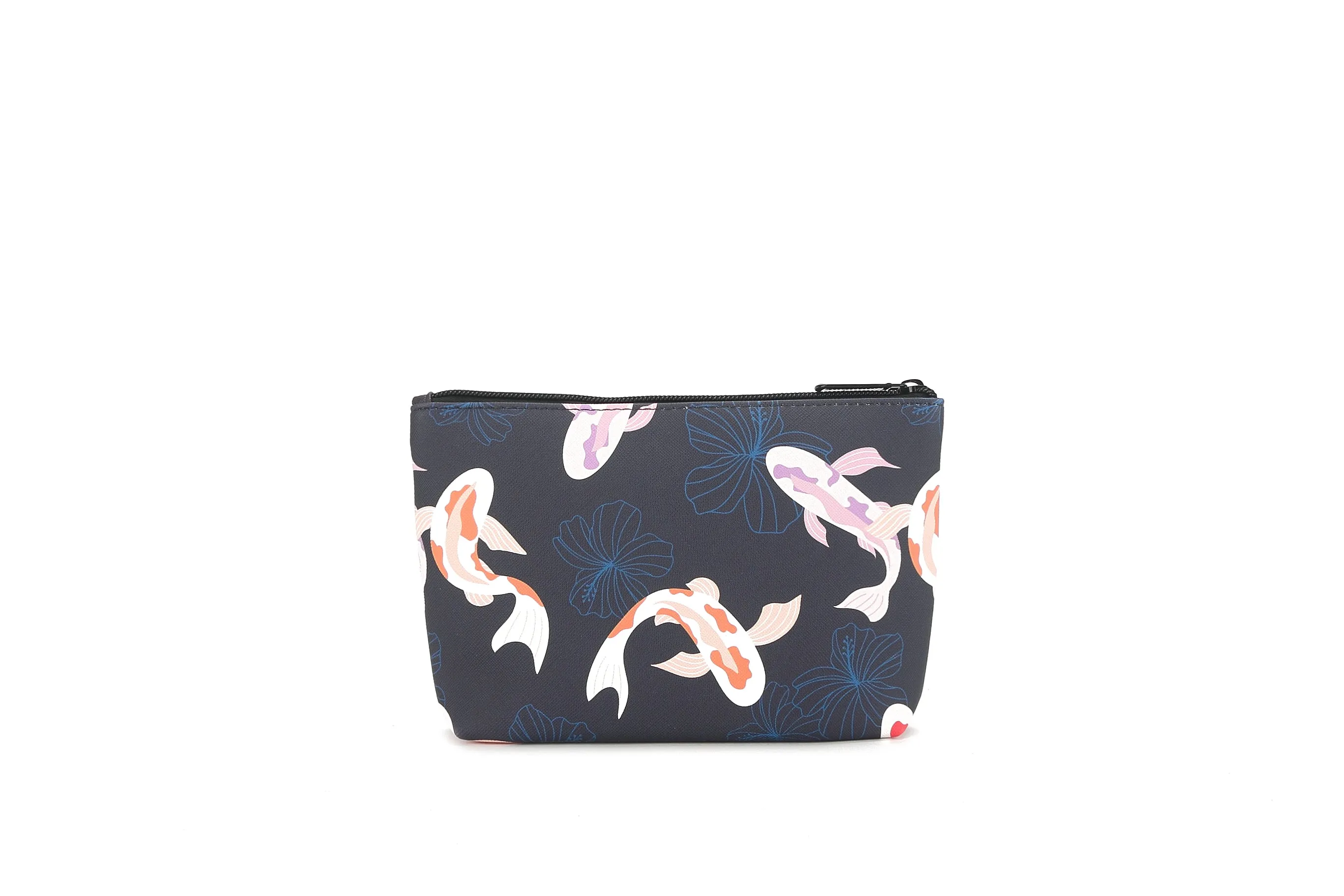 Pouch Gusset Small Koi Navy