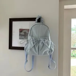 UAKISS  -   Korean Style Womens Backpack Aesthetic Fashion Elegant Students Small Travel Backpack Lightweight Casual Luxury Female Bag