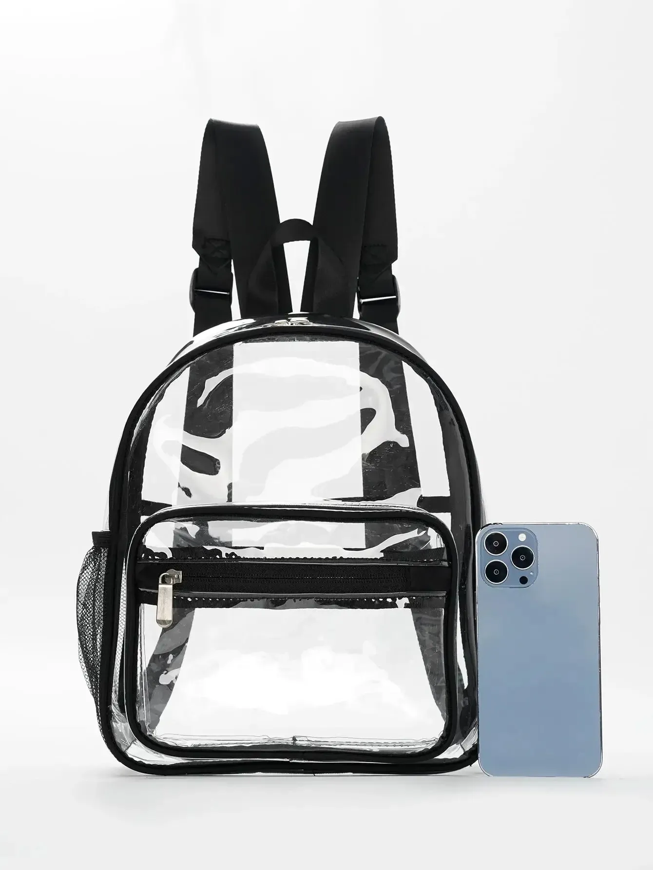UAKISS  -  New Fashion Transparent PVC Backpack Women Travel Knapsack Student School Bags Small Handbags Female Casual Mini Rucksack